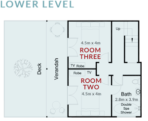 Room Two and Three Floorplan