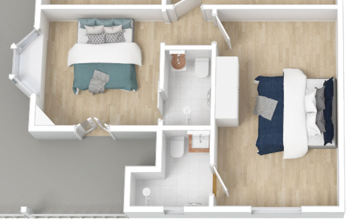 Room Four and Five Floorplan